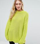 Asos Tall Oversized Chunky Sweater - Green