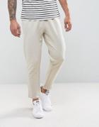 Asos Cropped Tapered Jogger - Beige