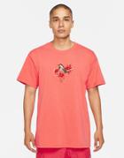 Nike Logo Twist Pack Embroidered Logo Oversized T-shirt In Dusty Orange