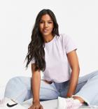 Columbia North Cascades Backprint Cropped T-shirt In Lilac Exclusive At Asos-purple
