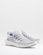 Nike Running Free Run 5.0 Sneakers In Light Gray-grey