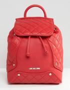 Love Moschino Quilted Backpack - Red
