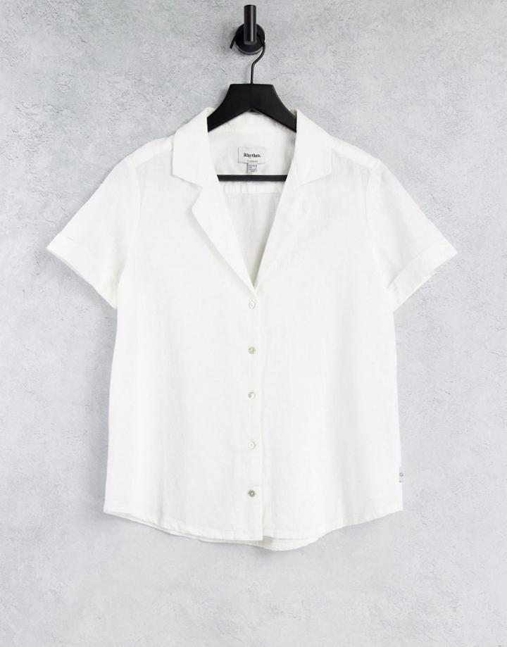 Rhythm Classic Beach Shirt In White