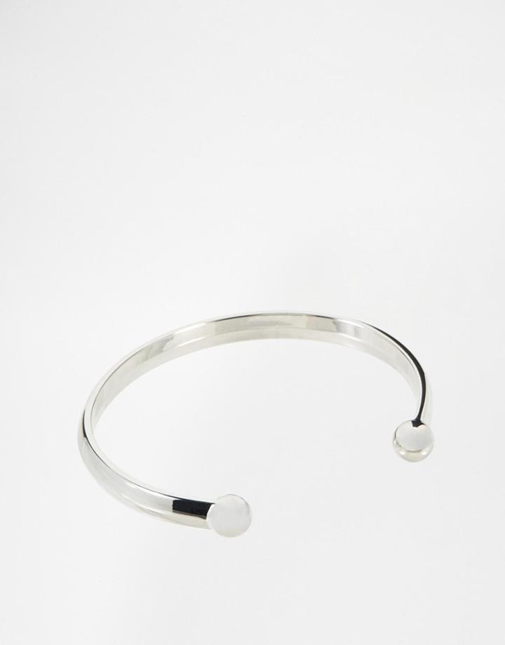 Asos Bangle In Silver - Silver