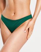 Weekday Bikini Bottom In Dark Green - Dgreen