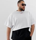 Asos Design X Glaad & Plus Cropped T-shirt With Embroidery - White