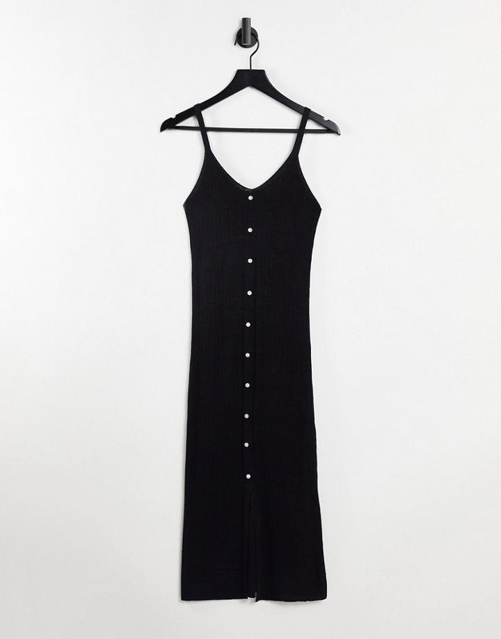 Object Lucilla Sleeveless Knitted Dress In Black