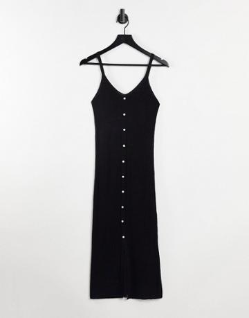 Object Lucilla Sleeveless Knitted Dress In Black