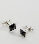Designb Square Cufflinks & Collar Tips Exclusive To Asos - Black