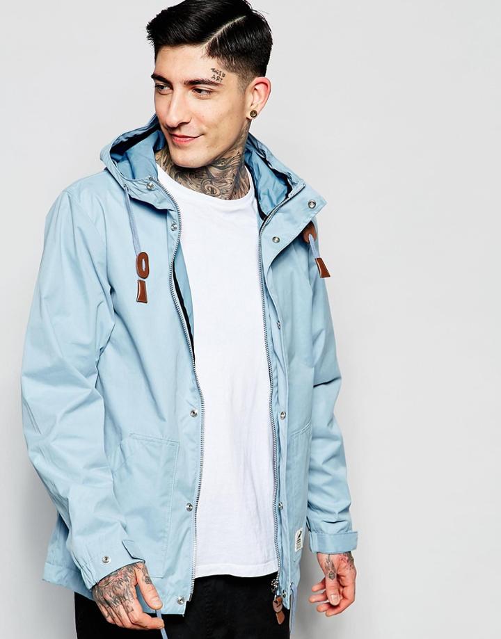 Fat Moose Sailor Jacket In Blue - Baby Blue