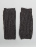 Boardmans Knitted Handwarmer Fingerless Glove - Gray