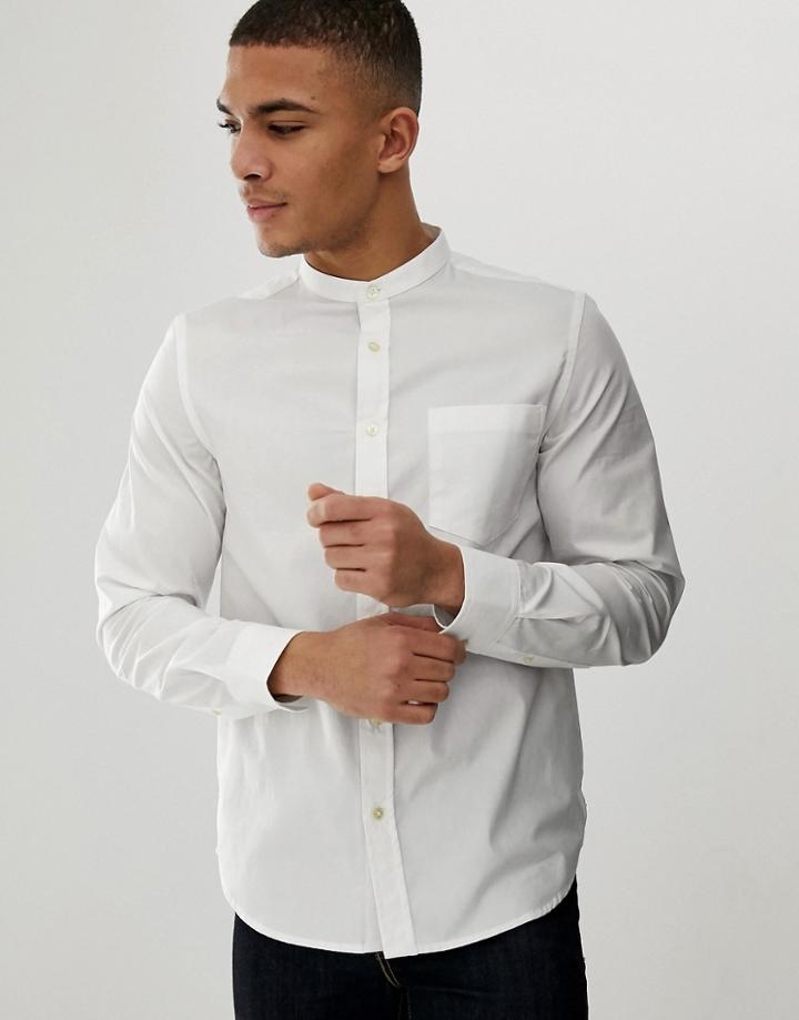 French Connection Plain Grandad Collar Shirt