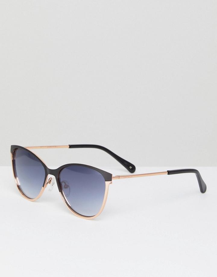 Ted Baker Tb1500 004 Mila Cat Eye Sunglasses In Black - Black