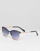 Ted Baker Tb1500 004 Mila Cat Eye Sunglasses In Black - Black