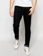 Threadbare Riley Skinny Jeans In Black Wash - Black