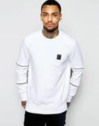 Religion Sweatshirt With Zip Detail - White