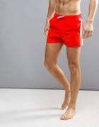 Adidas Swimming Shorts With Stripe Branding In Red Bj8814 - Red