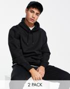 Topman Black Hoodie And Sweatpants Set