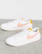 Nike Blazer Sneakers In Pink-white