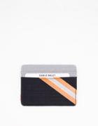 Herschel Supply Co Charlie Cardholder In Navy And Gray With Orange Stripe