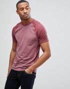 Abercrombie & Fitch Crew Neck Athleisure T-shirt In Burgundy - Red
