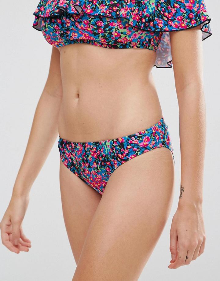 Warehouse Flower Burst Bikini Bottom - Multi