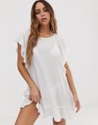 Tavik Beach Cover Up Dress In White - White