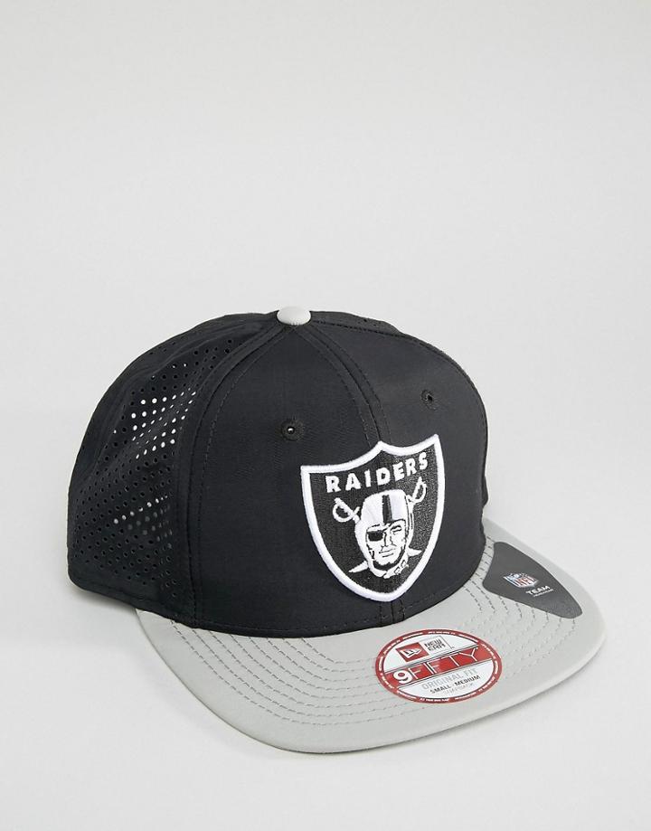 New Era 9fifty Snapback Cap La Raiders Ripstop - Black