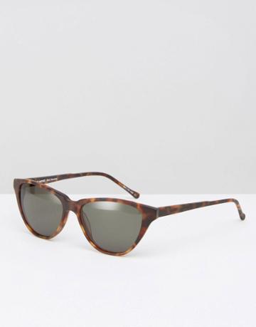 Kaibosh Wide Cat Eye Sunglasses - Brown