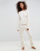 Asos Lounge Sweat & Jogger Set - Cream