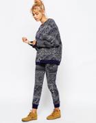 Element Sweatpants In All Over Bandana Print Co-ord - Blue