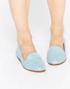 Miista Scarlet Slipper Shoes - Pastel Blue