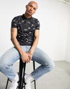 Bolongaro Trevor All Over Print Polo Shirt-black