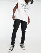 Asos Design Skinny Cargo Trousers In Black