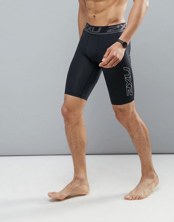 2xu Accelerate Compression Shorts In Black Ma4478b - Black