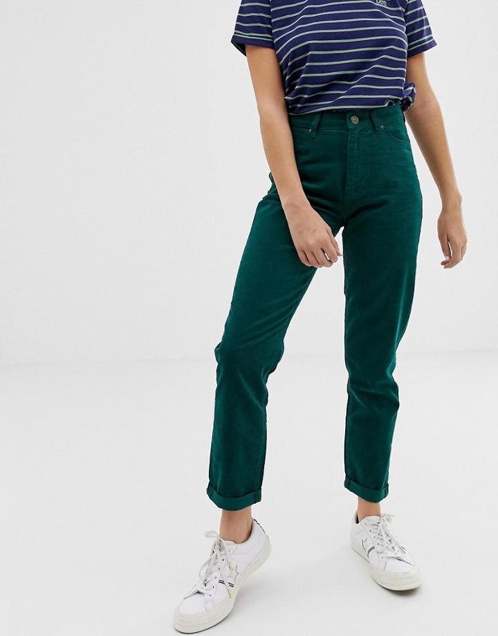 Lee Corduroy Mom Jeans - Green