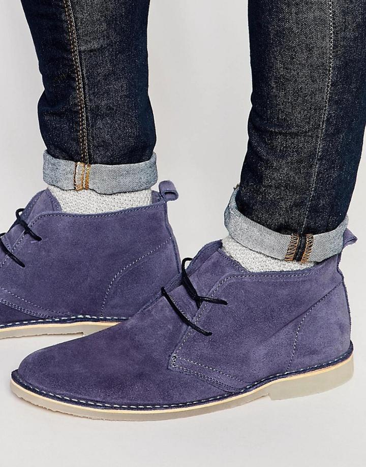 Kurt Geiger Arliz Desert Boots - Blue