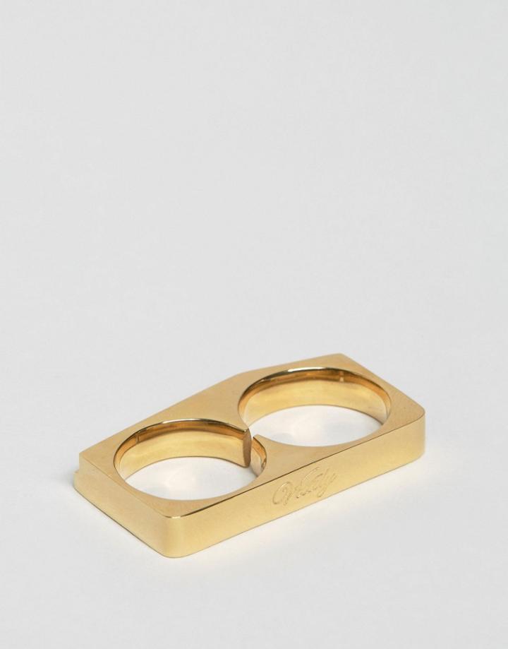 Vitaly Terra Gold Double Bar Ring - Gold