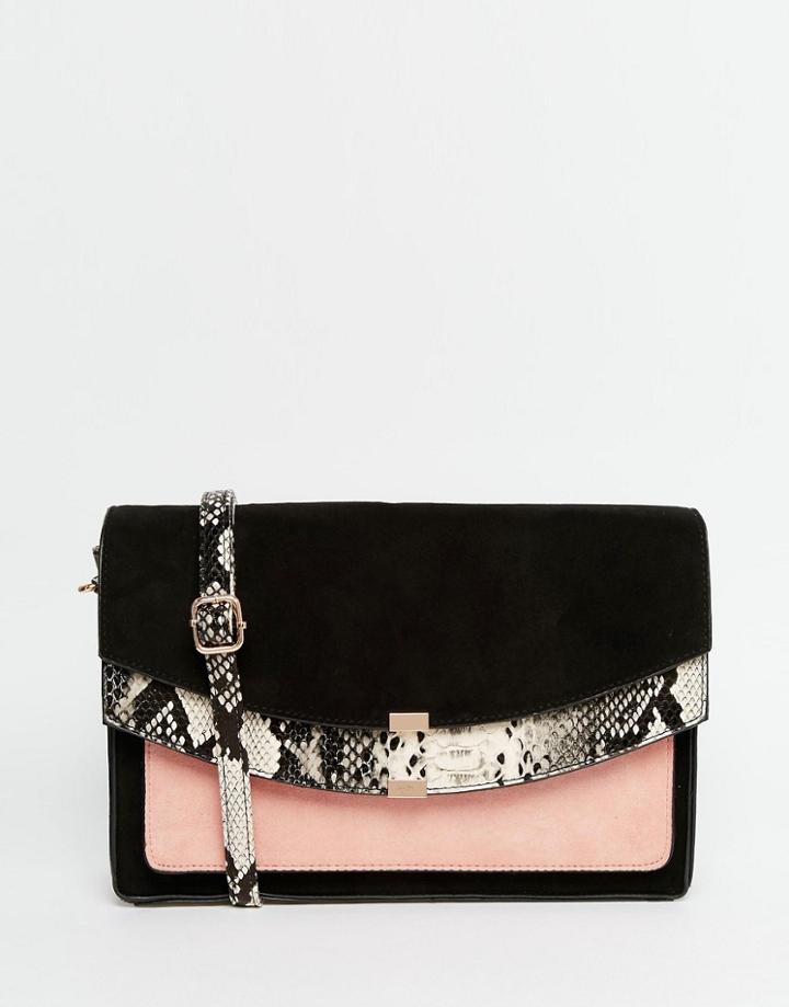 Asos Co-ord Snake Saddle Bag - Multi
