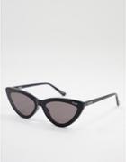Quay Flex Womens Cat Eye Sunglasses In Black