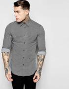 Diesel Shirt S-leppard Slim Fit Geometric Print In Gray - Gray