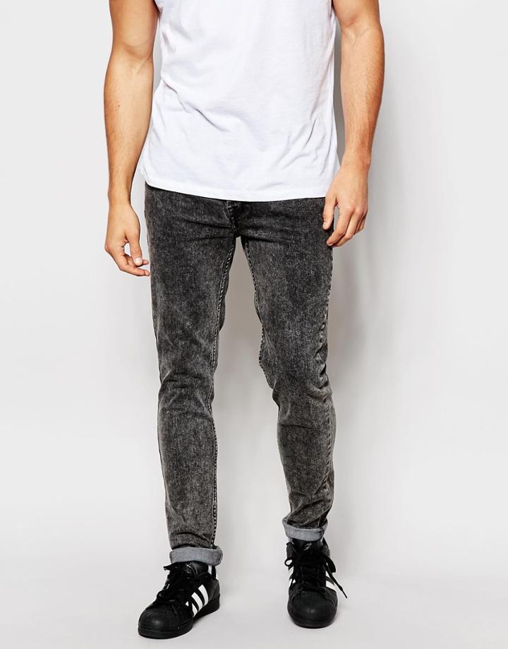 Kubban Skinny Jean Black Wash - Black