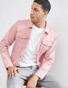 Jack & Jones Originals Pink Denim Jacket - Pink