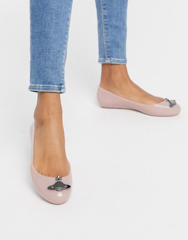 Vivienne Westwood For Melissa Orb Ballet In Pink