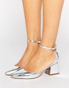 Asos Starling Pointed Heels - Silver