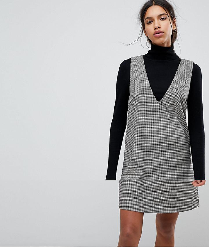 Selected Femme Check Shift Dress - Multi