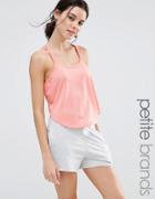 Noisy May Kicks Back Petite Strappy Swing Cami - Pink