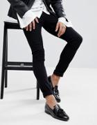 Noose & Monkey Super Skinny Jeans In Black - Black