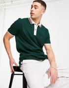 Tommy Hilfiger Contrast Placket Polo Shirt-green