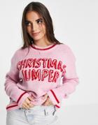Asos Design The Christmas Sweater-pink